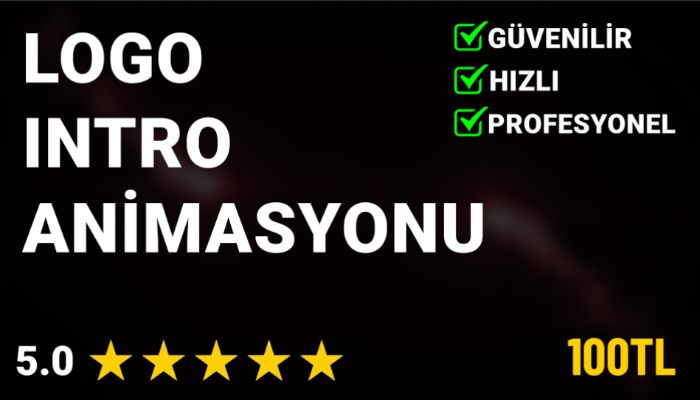 Profesyonel logo animasyonu - intro hizmeti veriyorum