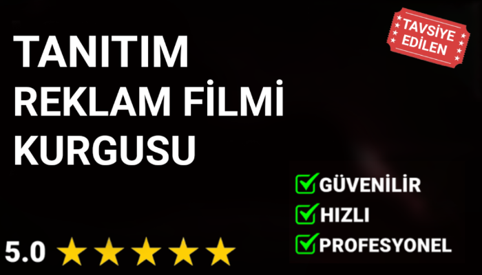 Profesyonelce tanıtım/reklam filminizin kurgusunu yapıyorum.