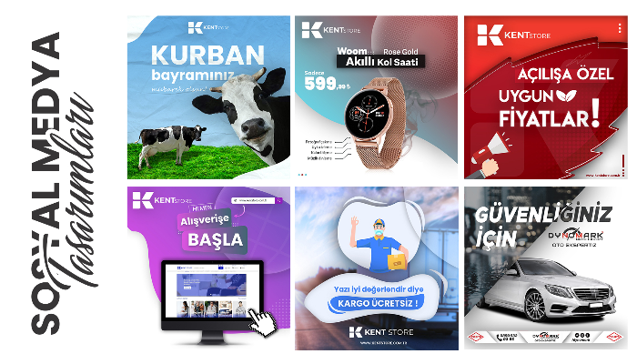 Dikkat Çekici Sosyal Medya Post & Story Tasarımları Yapabilirim