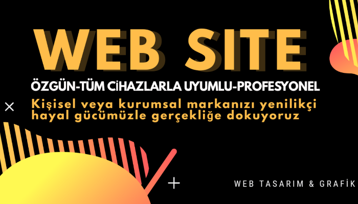 Profesyonel web sitesi tasarlarım anahtar teslimi iş website