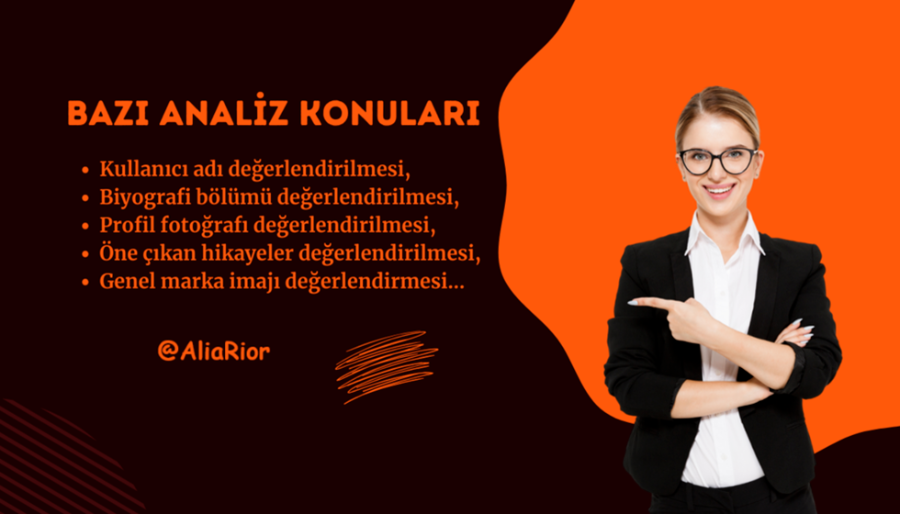 Instagram profil hesabınızı analiz ederek raporluyorum